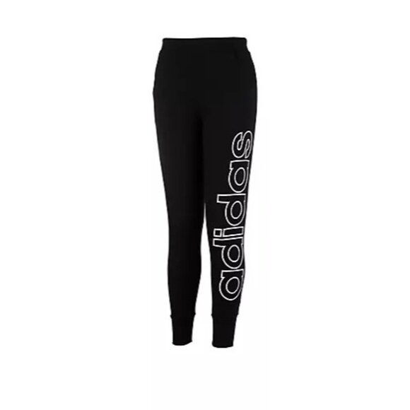 Adidas Little Girls Linear Brandmark Joggers Size 5 - Picture 1 of 1